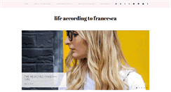 Desktop Screenshot of lifeaccordingtofrancesca.com